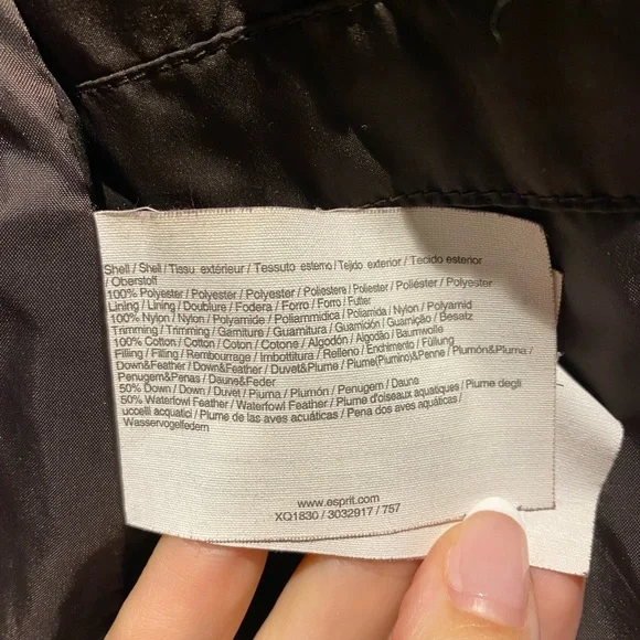 ESPRIT Brown Puffer Jacket - Picture 4 of 6